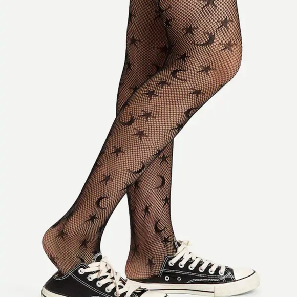 2 for $15--Star & Moon Fishnet Tights - Picture 4 of 5